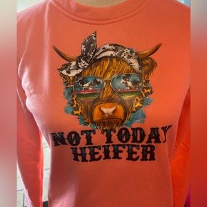 Not today heifer long sleeve tee